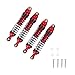 RC Shock Absorber, 1/10 Alloy RC Car Damper Upgrade Parts Compatible with SCX10 D90, 4PCS(100mm)