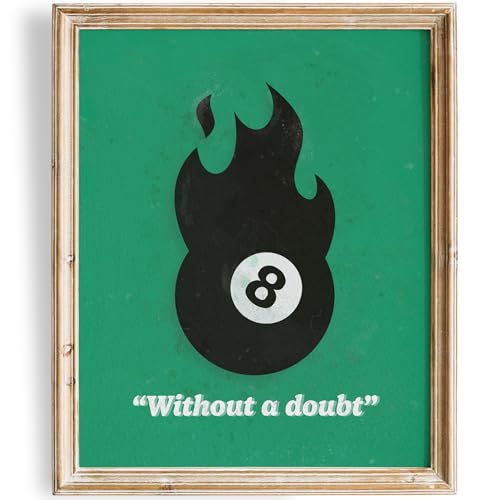 DREAM BIG PRINTABLES Magic 8 Ball Art Print - 8x10 (Unframed) | Dorm Room Wall Decor