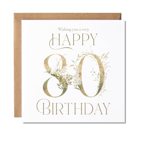 Maise & Rose 80th Birthday Card For Women | 80 Years Today 109