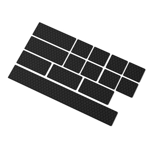 Protector de tapa de teclado de silicona, pegatinas antideslizantes para reducir el ruido y un agarre seguro, accesorios de teclado de silicona