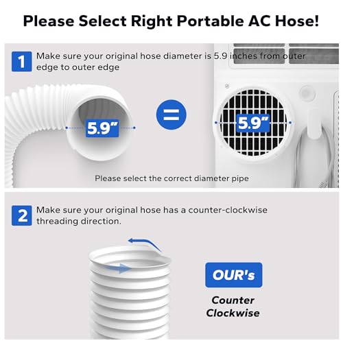 Cestluck Flexible AC Hose 2 Pack: 5.9" Diameter Counterclockwise AC Hose by Cestluck - Used condition - Image 4