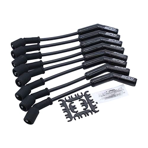 1 Set SHLPDFM Black Colour Extreme 9000 Spark Plug Wire Set