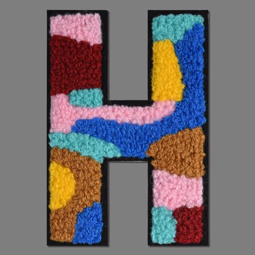 FANCIBAND 4.5 Inch Chenille Varsity Letter Patches Multi Color