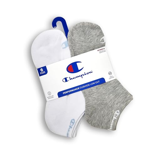 Image of Champion Women's Low Cut Beathable Moisture-Wicking Athletic Socks (6-Pack)