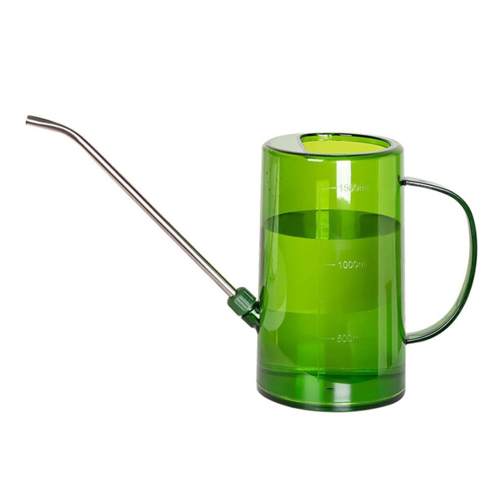 Arrosoirs Arrosoir en Plastique à Long Bec de 1l, arroseur de Plantes de 33.8oz for Fleurs en Pot, Outil de Jardinage d'irrigation Domestique avec poignée(Groen)