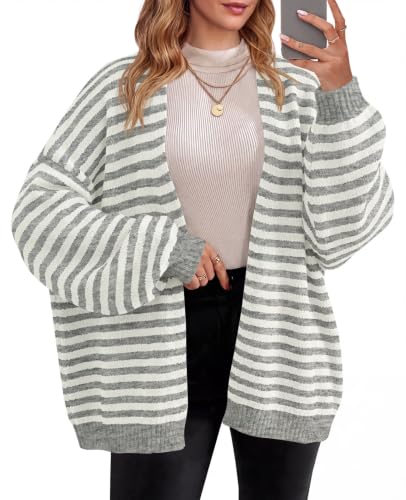 Saodimallsu Womens Oversized Open Front Cardigan Sweaters