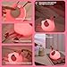 DADYLOBO Pink Flamingo Night Light for Kids, Dimmable Silicone LED Baby Nursery Night Light, Funny Nightlight Girls Trendy Gifts, Rechargeable Bedside Lamp Kawaii Pink Decor for Bedroom Home Office