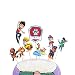 Party Hive 9pc Paw Dog Patrol Cake Toppers for Kids Birthday Party Event Decor