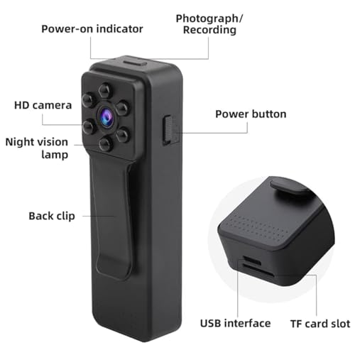 DDLC-Portable-Body-Camera-Audio-Video-Recorder-Camera-Motion-Activated-Nanny-Small-Cam-Pocket-Camera-32GB-Card-Without-WiFi-Pocket-Camera-32gb
