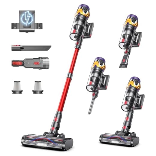 Cordless Vacuum Cleaner, Upgraded 55KPA 650W 70Mins Stick Vacuum with Hurricane Mode, Self-Standing, Touch Screen, 1.8L Dust Cup, Anti-tangle Wireless Vacumm, Vacuum Cleaners for Home/Pet Hair/Carpets