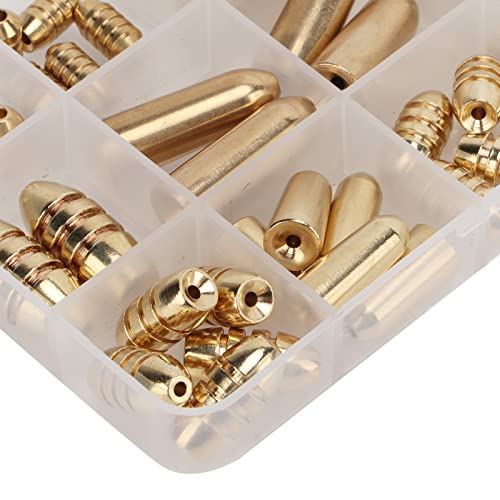 Kit de Pesos de Chumbadas de Pesca, Equipamento Eficiente de Latão para água Salgada e água Doce par