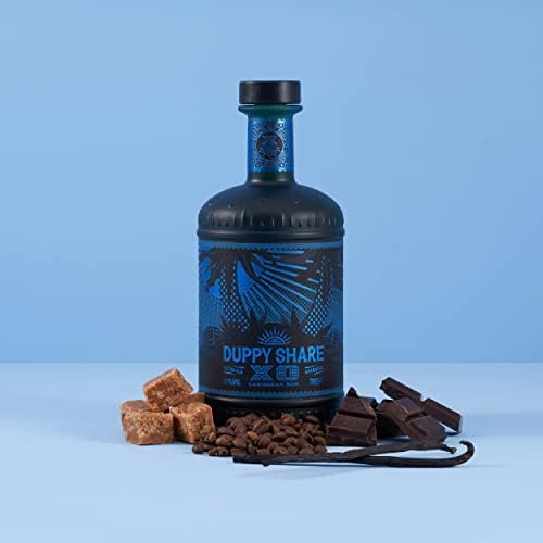 The Duppy Share XO Rum - Golden Rum 70cl (ABV 40%) | Beautiful Blend of Aged Rums | Redefining the XO Rum Category | A Barbados Rum to Enjoy Neat or in an Old Fashioned Cocktail