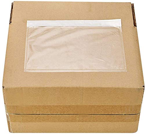 7.5" X 5.5" Clear Plastic Adhesive Packing List Mailing/Shipping Envelope Pouch (200 Pack) #TOP1