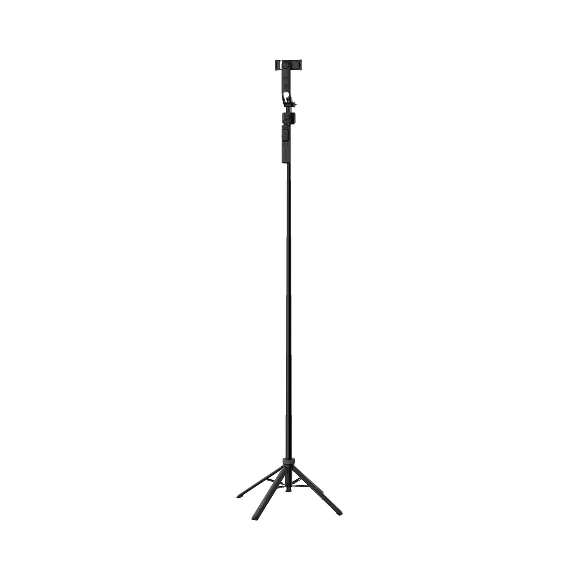 Ulanzi TT23 Perche à selfie avec suivi KI 163 cm trépied avec 4 pieds et télécommande Bluetooth pour smartphone, iPhone, Android