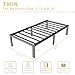 ALDRICH 14 Inch Metal Twin Bed Frame - Single Black Basic Steel Slats Platform, Easy Assembly Heavy Duty Noise Free Bedframes, No Box Spring Needed