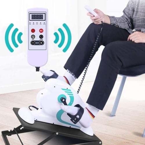 Elektrische pedaaltrainer Draagbare fitness onder bureaufiets Knie- en been-hometrainer Fiets Verstelbare fitness-revalidatieapparatuur met kabelafstandsbediening - Afbeelding 3