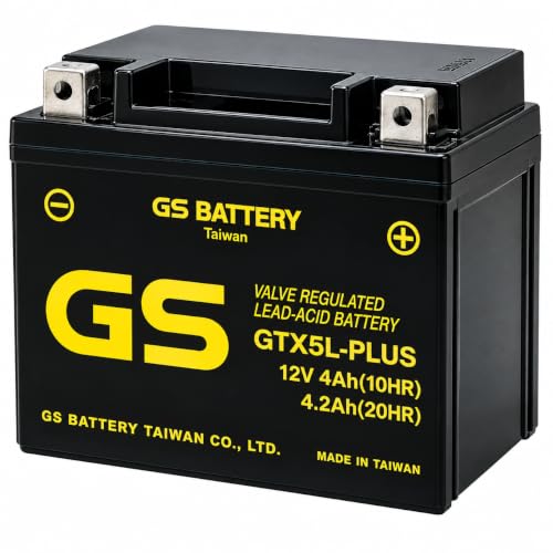 GS BATTERY YTX5L-BS�݊� GTX5L-PLUS ���^ �����\�o�C�N�o�b�e���[ �t����[�d�� FTX5L-BS STX5-BS MF�o�b�e���[ JOG SA36J/SA39J �r�[�m SA26J TAIWAN GSBATTERY
