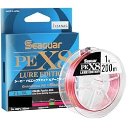 Seaguar JDM PEX8 Lure Edition Micro-Braid Fishing Line, Freshwater, 219yd Spool, Multi-Color, Multiple Sizes