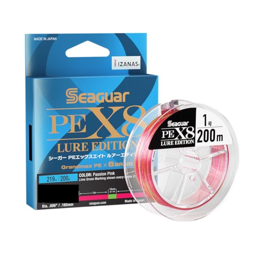 Seaguar Braided Fishing Line JDM PEX8 Lure Edition 219yds / 200 Meters, 21LB, Multi-Color - 21PEX8219 by Seaguar - Used condition - CA$43.03