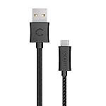 Cygnett CY2046PCUSA USB-C to USB-A BraidedData Cable – 3.28 Feet (1 Meter) – (Black-Grey)