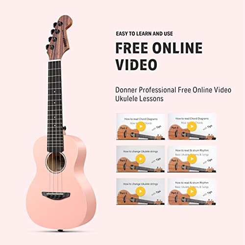 Donner DUC-230D U-Starter Ukulélé 23″ - Les Beatles, Paul McCartney, John Lennon, RIngo Starr, George Harrison Donner DUC-230D U-Starter Ukulélé 23" – Image 7