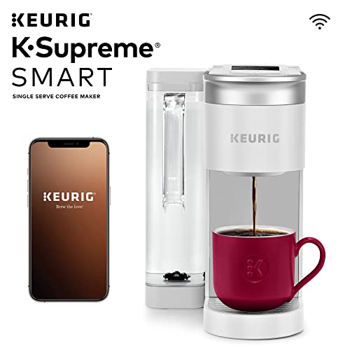 Keurig K-Supreme Smart Coffee Maker, Multistream Technology, Brews 6-12Oz Cup Sizes, White #TOP1