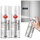Stainless Steel Cleaner & Polish (17OZ Pack of 2)- Quick Shine, Streak-Free Formula - Safe for Appliances, Cookware, Sinks - Restores Shine - Eco-Friendly