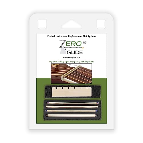Écrou de guitare acoustique à fente Zs-3 en os synthétique pour cordes acier