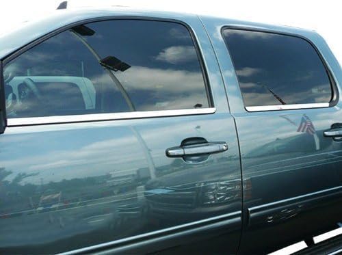 Upgrade Your Auto 4 Piece Chrome Window Sill Trim for Chevy Suburban/Avalanche 2007-2013