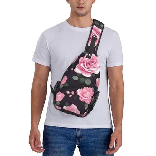 Morrales bandolera estilo floral negro para adultos miniatura 7