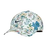 Nike AeroBill Heritage86 Player Print Golf Hat, Barely Green/Anthracite/Obsidian, One Size