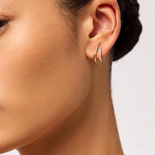 Gold Earrings for Women Trendy 14K Gold Plated Stud Earrings Dainty Minimalist Simple Hypoallergenic Earrings Jewelry Gift for Her3