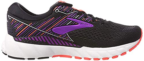 Brooks Adrenaline GTS 19 Black/Purple/Coral 5 D - Wide Brooks Adrenaline GTS 19 Black/Purple/Coral 5 D - Wide