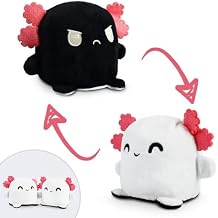 TeeTurtle - Plushmates - Magnetic Reversible Plushies that hold hands when happy - Axolotl - Huggable and Soft Sensory Fidget Toy Stuffed Animals That Show Your Mood - Gift for Kids and Adults!