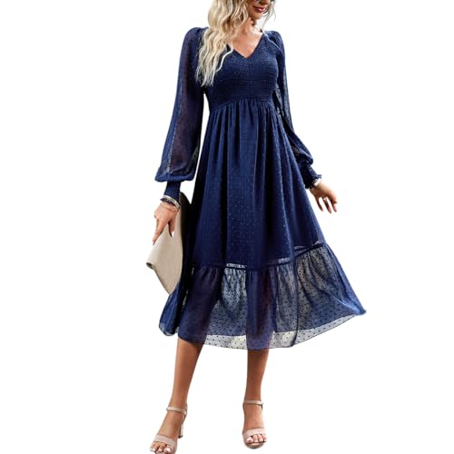 Robe de cocktail chic à col en V idéale pour vos vacances