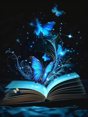 Livre de Diamond Painting 5D Papillons 60x80cm pour broderie diamant adulte
