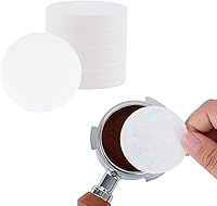 Vista 14 de watchget Filtros de papel espresso de 2.087 in, 1000 piezas de papel de filtro de café sin blanquear para máquina de expreso, pantalla de disco