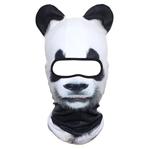 AXBXCX 3D Animal Ears Balaclava Winter Warmer Face Mask for Skiing Snowboarding Snowmobile Halloween Christmas Panda Cover