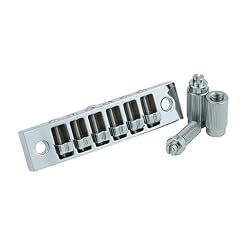 Guyker Guitar Tune-o-matic Bridge, Zinc Alloy Harmonica Bridge with String Space 10.3mm Replacement Part for Electric Guitars(GM013, Chrome) - Les Beatles, Paul McCartney, John Lennon, RIngo Starr, George Harrison