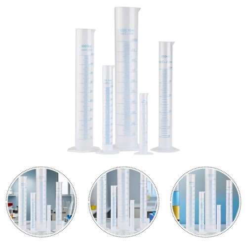 Cilindro de medición de plástico ideal para experimentos y mezclas químicas 8