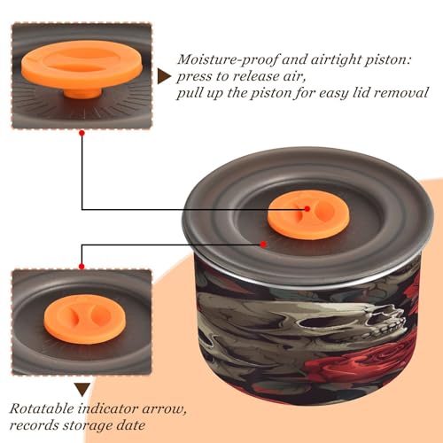 Contenedor de café hermético de acero inoxidable Qilmy 17oz miniatura 4