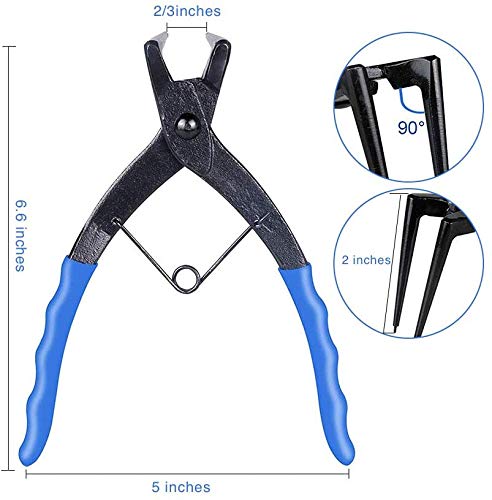 Oimerry Snap Ring Pliers, Heavy Duty 90-Degree Long Nose Internal Ring Retaining Circlip Pliers #TOP1