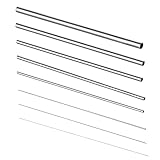 USAMILY Stainless Steel Capillary Lab Tube Tubing 8Pcs, Outer Diameter 0.5 to 12mm, Internal Diameter 0.2 to 10mm, Length 300mm