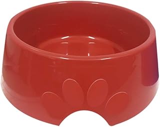 Comedouro Plástica Pop Furacão Pet N.1, 300ml Vermelho Furacão Pet para Cães