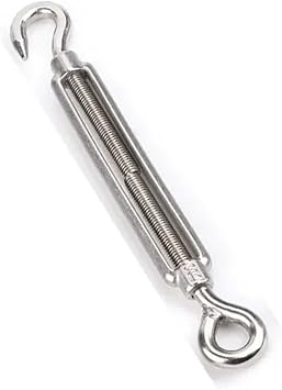 Gerdirme Somunu Tel Gerdirme Aparatı, 304 Stainless Steel Wire Tensioner Turnbuckle Hook Eye M4-M8 Garden Climbing Plants(O to O,M5)