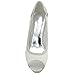 ELEGANTPARK Satin Bridal Wedding Shoes Peep Toe High Heel 5inch