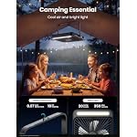 Warmco D4 Battery Powered Camping Fan 20000mAh, LED Lantern - Image 3