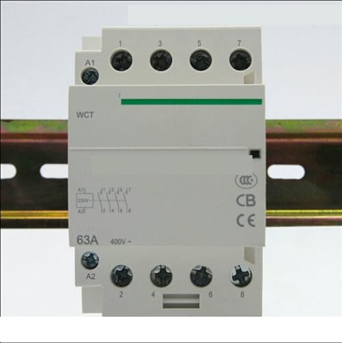 Contacteur AC modulaire 4P 32A pour rail DIN 35mm 220V 230V triphasé