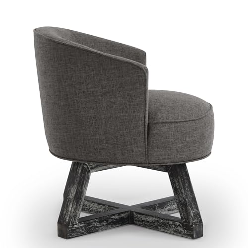 Sillón Plegable Lino Gris Oscuro miniatura 4
