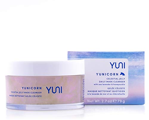 Yuni Beauty Facial Jelly Cleanser & Mask (2.7 Oz) Yunicorn Dual-Action Gel-To-Milk Skin Face Wash & Makeup Remover - Remove Dirt & Impurities - Paraben-Free, Cruelty-Free #TOP6